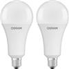 Osram LED Star Classic A200 Lampadina smerigliata, Base E27, 3452 lumen, Sostituzione di lampadine convenzionali da 200W, Bianco caldo (2700K), 18.4 x 9 x 9 cm, Confezione da 2