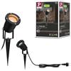 Paulmann 94731 LED per esterni faretto da giardino luce oro delicata per gli insetti IP65 92mm 2200K 4,3W 320lm nero metallo luce oro GU10 rotonda