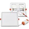Monkey Ladder Downlight incasso regolabile 100x100 mm, 6W, 3000K, bianco, quadrato, con taglio regolabile. Ideale per un'illuminazione adattabile e moderna.