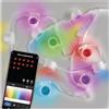 EMOS - Lampade da parete Smart Spot, set iniziale da 12 pezzi - RGBIC+CCT LED da incollare, dimmerabili - Luce ambiente WiFi da 2,4 GHz, HandyApp, assistenti vocali - Spot interni da 2,55 m