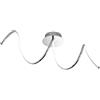 WOFI 9077.01.01.6000 a lampada da soffitto, Alluminio, 27 W, integrato, cromato, 72 x 28 x 33 cm
