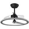 Eden pulse Ventilatore bianco 3 pale bianco/faggio 18 W 2250 lm, LED integrato, 3 temperature, 32/42 x 132 x 132 cm