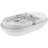 WatioWave Applique LED ovale con sensore 20 W 4000 K 1850 lm IP54