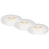 BRILONER - Set di 3 luci da incasso, portalampada da incasso GU10, faretti da incasso, bianco, 95x61 mm