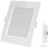 VoltShine Downlight quadrato E6 LED da 9 W con luce naturale, ideale per illuminare i tuoi spazi in modo efficiente ed elegante, creando un'atmosfera calda e accogliente in qualsiasi stanza.