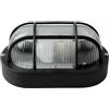 Brightium Applique Ovale Nero IP54 E27 Max 40W: elegante e versatile, ideale per interni ed esterni. Resistente all'acqua, dona un tocco moderno e accogliente a qualsiasi angolo della tua casa.