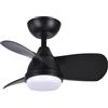 Eden pulse Ventilatore DC 24 W, 3 pale, 2400 lumen, 6 velocità, 3000-4500-6000 K, telecomando, memoria e timer, ideale per climatizzazione e comfort.
