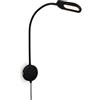 Briloner - Lampada da lettura, Lampada da parete per interni, Lampada a LED, Lampada da parete per interni, Girevole, Dimmerabile, Touch control, Lampada a zoccolo, Nero