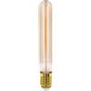 Eglo Lampadina LED E27 a intensità variabile, dimmerabile tramite interruttore, forma allungata vintage, color ambra, 2 watt, 100 lumen, luce bianca calda, 1800 K, Edison T30, Ø 3 cm