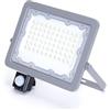 Glowster Proiettore LED sottile con sensore 50 W