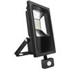 Brightium Proiettore LED sensore nero 10 W freddo, ideale per esterni. La sua tecnologia LED fornisce un'illuminazione efficiente e duratura. Con sensore di movimento per maggiore sicurezza e comfort.