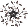 ONLI PLAFONIERA CERNECCHIO 5 LUCI Bronzo