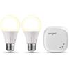 Sengled Element Classic Smart Lampadina a LED E27 8.5 W, Compatibile con Alexa e Google Home, Lampadina intelligente controllo da APP, Luce Calda 2700K, Hub Incluso, 2 Lampaine + 1 Hub.
