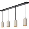 Lucide 35411/04/41 Sospensione, cemento, 100 W, Grigio/Nero