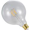 Homemania HOMDL-AM0285 Lampadina Clearly Per Lampada, Lampadario Sfera, Globo, Bulbo, Trasparente, in Vetro, 12,5x12,5x15 cm