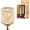 Paulmann 29084 Metallic Glow Edition lampadina a LED 230V cilindrica E27 elicoidale 3,5W 130lm 100 mm ottone metallo 1800K