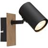 WatioWave Faretto da soffitto LED 1 x GU10 35 W IP20 A e nero Linca