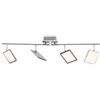 BRILLIANT lampada Uranus Spot LED 4flg ferro/bianco easyDim | 4x 5W LED integrato (SMD), (500lm, 3000K) | Scala da A ++ a E | Bracci orientabili/teste orientabili
