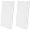 M Ledme - Plafoniera superficie pannello LED 60 x 30 cm 24 W, con selettore di colore bianco caldo, neutro o freddo (CCT), 2400 lumen, luci LED per cucina o stanza, driver incluso. (Confezione da 2)