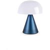 Lexon Mina LED Audio Lampada Portatile Grande Luce Bianca Fredda o Calda Altezza 17 Cm (DARK BLUE)