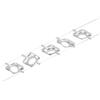 Paulmann RoundMac DC 94420 - Set di cavi LED con 5 x 4,5 W, espandibili, cromati opachi, 3000 K