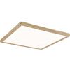 Paulmann 71030 Pannello LED Atria Shine plafoniera con Backlight angolare IP44 16W 1600lm 293x293mm effetto legno plastica 3000K - bianco caldo