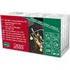 Konstsmide 3158-803 / Catena decorativa LED con piccole sfere dorate in metallo / 20 diodi bianco caldo/a batteria/cavo trasparente