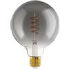 Eglo LED E27 dimmerabile, lampadina a spirale Globe, lampada vintage nero-trasparente in design retrò, 4 Watt, 100 Lumen, illuminante bianco caldo, 2000k, Edison G125, Ø 12,5 cm