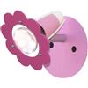 Elobra Lampada da parete in legno, colore rosa