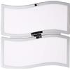 Brilliant Valma easyDim - Pannello a LED da soffitto, 40 x 37 cm, colore: Cromato/Bianco