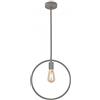 GTV FIJA Plafoniera 2935 Circle AC220-240V 50/60Hz 1 x E27 Max. 40W IP20 Diametro 31,5 cm Singolo Grigio