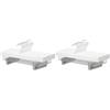 Amazon Basics Appendiabiti in legno con clip, confezione da 20, 36 x 16 cm, bianco