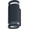 WatioWave Applique esterno nero GU10 IP44 ENDURA BEAM GAP UPDOWN