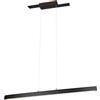 Trio Leuchten Belfast 375510432 - Lampadario a sospensione, in metallo nero opaco, con LED da 44 Watt, interruttore dimmer