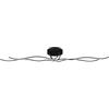 Eglo LED Plafoniera Roncade 1, lampada da soffitto 4 luci, lampada | soggiorno, lampada cucina in alluminio, acciaio e plastica, lampada soffitto corridoio nero, bianco, L 116 cm