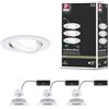 Paulmann 92455 Faretto da incasso LED Nova angolo rotondo 84 mm 50° 3 x 2,8 W 3 x 505lm 230 V 4000 K, bianco smerigliato