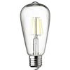 WOFI filamento della lampadina, Vetro, E27, 7 W, Vetro trasparente, 6.5 x 6.5 x 14 cm