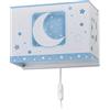 Dalber - Lampada da parete E-27, Chiaro di luna blu, Multicolore, 31 x 13 x 22.5