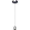 Zarivy Arm. Ciondolo Viso 1xe27 Cromo, di dimensioni compatte 10x10 cm, ideale per illuminare gli spazi con stile ed eleganza. Perfetto per qualsiasi ambiente contemporaneo.