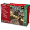 Konstsmide 6435-190 - Catena di luci a LED, 90 diodi bianchi caldi, 4,5 V, interno, 1,8 W, cavo trasparente