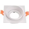 Zarivy Orient.son Doong 1xGU10, quadrato bianco, dimensioni 1,5 x 9,2 x 9,2 x 9,2 cm, ideale per tagli di 8 cm. Include portalampada per facilità di installazione e utilizzo.