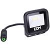 Zarivy Faretto proiettore LED Black Series 10 W, 800 lm 4000 K. Design compatto ed elegante (9,2 x 8,1 x 2,7 cm), ideale per illuminare spazi con luce diurna. Perfetto per uso interno ed esterno.