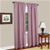 Achim Home Furnishings Buffalo Check Tenda a Pannello, Burgundy, 42-inch by 63-inch