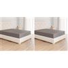 Amazon Basics Lenzuolo con angoli Piazze Francese, 140 x 200 cm, in 100% cotone jersey con altezza da 30cm, Grigio Scuro (Confezione da 2)