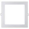 EDM EDP Downlight LED quadrato 20 W 1500 lm, telaio cromato 6400 K, 22,5 cm
