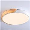 B·LED BARCELONA LED Barcelona LED Plafoniera da soffitto LED 45WBianco e Legno CCT ø508x50mm