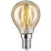 Paulmann 28525 Led Vintage Gocce Retro Lampadina 2 Watt Filamento Attacco E14 Filamento Oro 1.700 K Luce Oro 160 Lumen