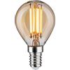 Paulmann 29190 1879 Lampadina a filamento 230V 3-Step-Dim lampadina LED a goccia E14 3 Step Dim 450lm 4,9W 1800K dimmerabile dorato