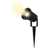 REV Illuminazione da giardino - Alloggiamento IP65 in alluminio, lampada da vialetto, orientabile, 230 lm, 3 W, cavo 1,5 m, altezza 32 cm, nero L430