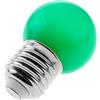 PrimeMatik - Lampadina LED G45 E27 230 V AC 0,5 W luce verde (NT095)